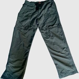 North Face Mens Convertible Cargo Hiking Pants‎ XL Black Nylon Gorpcore Packable